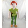 Muñeca de peluche Peter Pan sombrero DISNEY STORE pluma roja 55 cm
