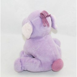 Peluche éléphant Lumpy DISNEY BABY Efelant violet assis écusson 16 cm
