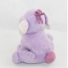 Peluche éléphant Lumpy DISNEY BABY Efelant violet assis écusson 16 cm