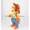 Peluche Tigrou DISNEYLAND PARIS déguisé en Woody cowboy 45 cm