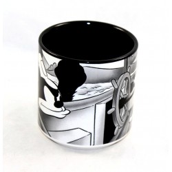 Mug stage Mickey DISNEY STORE Steamboat Willie Pat Hibulaire black and white 9 cm