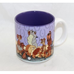 Mug scene Beauty and the tramp DISNEY STORE scene from the film group photo cup 10 cm