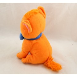 Gatto di peluche Tolosa DISNEY nodo blu arancio Gli Aristogatti 18 cm