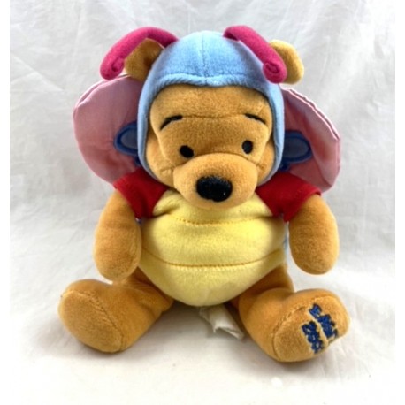 Peluche Winnie the Pooh DISNEY STORE Farfalla Pooh Pasqua 2000 Pasqua travestita da farfalla 20 cm