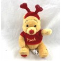 Mini Plüsch Winnie the Pooh DISNEY STORE Valentinstag Stirnband Herz rot 12 cm