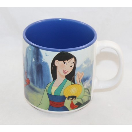 Taza etapa Mulan DISNEY STORE taza Mulan Mushu Cricket y Shang 10 cm (R8)