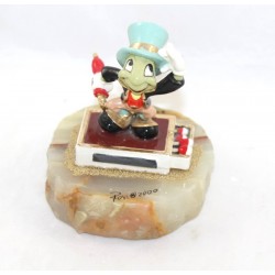 Figurine Jiminy Cricket DISNEY Ron Lee Pinocchio édition limitée numéroté socle en pierre