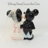 Figurine en céramique Mickey et Minnie DISNEY mariage Minnie voile tulle 12 cm