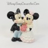 Figura de cerámica Mickey y Minnie DISNEY boda Minnie velo tul 12 cm