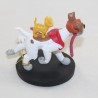 Resin figurine Oliver and Company DISNEYLAND PARIS Roublard and Oliver sausages NEUF