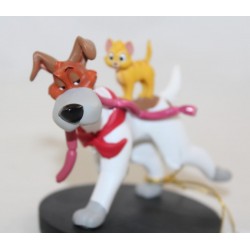 Statuetta in resina Oliver and Company DISNEYLAND PARIS Salsicce Roublard e Oliver NEUF