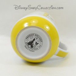 Taza Plutón DISNEYLAND PARIS letra P blanco amarillo taza de cerámica Disney 11 cm