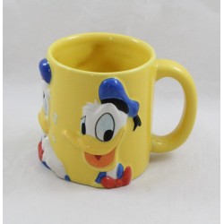 Mug en relief Donald DISNEY expressions visage jaune bleu 10 cm