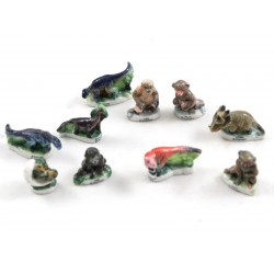 Set Bohnen Dinosaurier DISNEY 10 Dinosaurierbohnen aus glänzender Keramik Galette des Rois