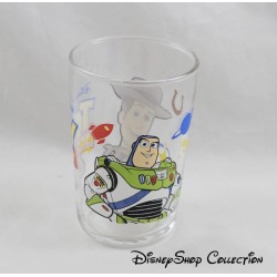 Verre Buzz l'éclair et Woody DISNEY PIXAR moutarde Amora Toy Story 4 image sérigraphiée