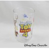 Glass Buzz Lightyear y Woody DISNEY PIXAR mostaza Amora Toy Story 4 imagen serigrafiada