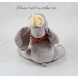 Peluche éléphant Dumbo DISNEY NICOTOY gris col jaune orange 19 cm