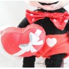 Peluche Mickey DISNEY San Valentín regalo corazón rojo pajarita 30 cm