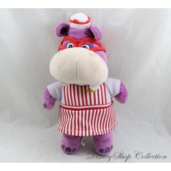 Peluche Hallie el hipopótamo DISNEYLAND PARÍS Doctor la felpa púrpura 22 cm
