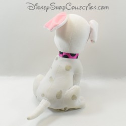 Plush sound Prunelle dog DISNEY Mattel 2000 The 102 Dalmatians white pink nose 27 cm