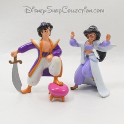 2 Figurines Aladdin et Princesse Jasmine MATTEL Disney 7 cm