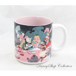 Mug scène Alice au Pays des Merveilles DISNEY STORE classics scène tasse de thé rose