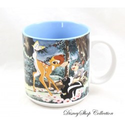 Mug scène DISNEY STORE Bambi en fôret bleu tasse en céramique 9 cm (R8)