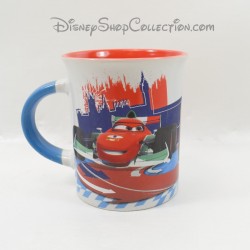 Mug Cars DISNEY PIXAR SPEL double sided red and blue cup Flash Mcqueen