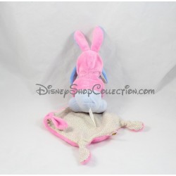 Doudou donkey Eeyore NICOTOY hoodie and pink and blue handkerchief Disney
