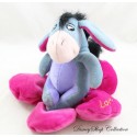 Plush donkey Bourriquet DISNEY NICOTOY flower purple pink I Love You 20 cm