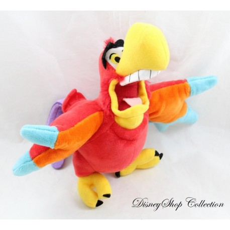 Plush parrot Iago DISNEY STORE Aladdin red yellow 21 cm