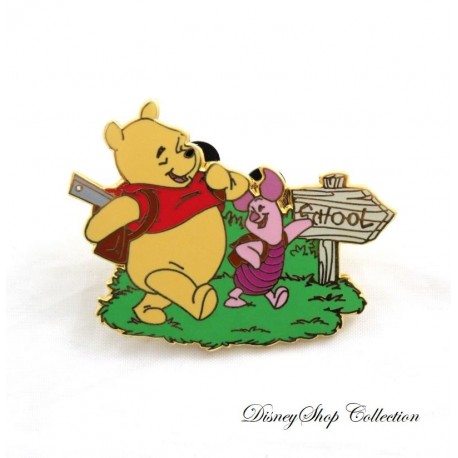 Pin's Winnie the Pooh DISNEYLAND RESORT PARIGI Winnie e Piglet vanno a scuola