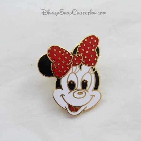 Minnie DISNEY Pin White Face Red Knot