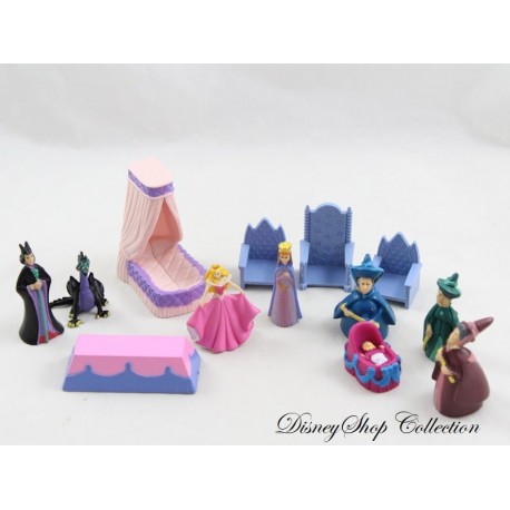 Set di figure della bella addormentata DISNEY set di 13 figurine Aurora Orhian Evil Queen