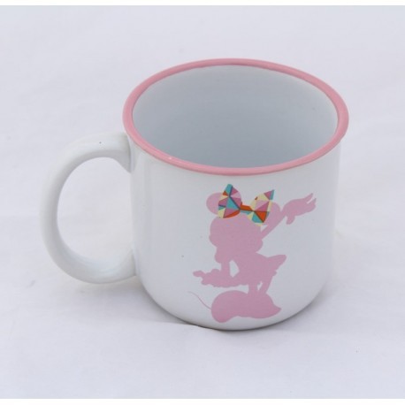 Mug Minnie DISNEY mug bistrot blanc rose triangles Stor