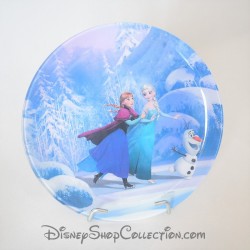 Placa de cristal The Snow Queen DISNEY Elsa Anna y Olaf Luminarc 20 cm