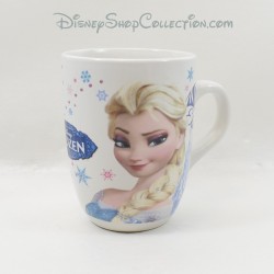 Mug La Reine des neiges DISNEY Elsa et Olaf blanc bleu Frozen céramique 11 cm