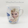 Mug The Snow Queen DISNEY Elsa and Olaf white blue Frozen ceramic 11 cm
