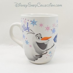 Mug The Snow Queen DISNEY Elsa and Olaf white blue Frozen ceramic 11 cm
