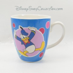 Mug Donald DISNEY friend of Mickey ceramic blue circles of color 10 cm
