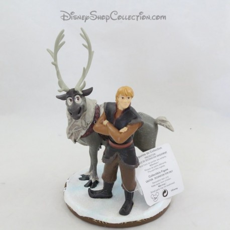 Figura in resina Kristoff e Sven DISNEYLAND PARIS La regina delle nevi