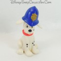 Figurine jouet chiot MCDONALD'S Mcdo Les 101 Dalmatiens chapeau policier bleu Disney 8 cm
