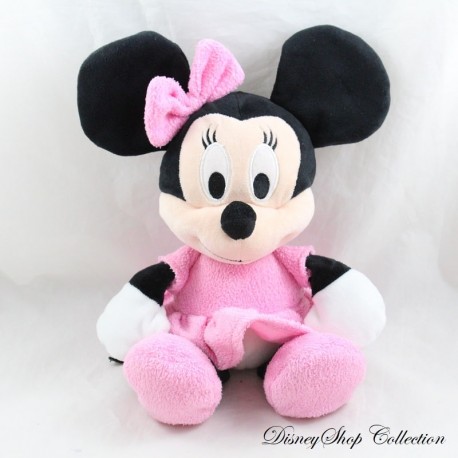 Peluche Minnie DISNEY Nicotoy Simba Toys robe rose unie 33 cm