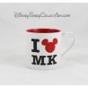 Mug I love MK DISNEYLAND PARIS tasse blanche rouge en céramique 