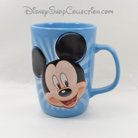 Mug relief Mickey DISNEY STORE Fun Mouse since 1928 ceramic blue 13 cm