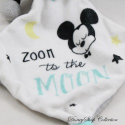 Doudou mouchoir Mickey DISNEY BABY Zoom to the Moon Simba Toys bleu 13 cm