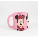 Mug in relief Minnie DISNEYLAND PARIS pink face expressions 10 cm