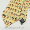 Tie Mickey Mouse DISNEY STORE Mickey through time yellow man 100% silk