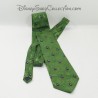 Cravate Mickey DISNEY Bunbery vert motif fleurs homme 100% polyester
