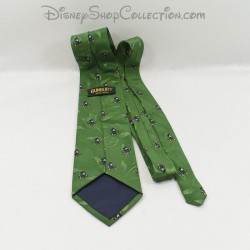 Cravate Mickey DISNEY Bunbery vert motif fleurs homme 100% polyester
